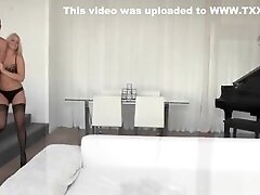 CFNM femdom beauties cockriding in MFF trio