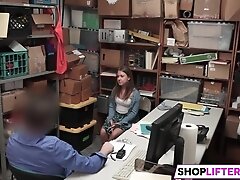 Shoplifter girl gets caught and punished