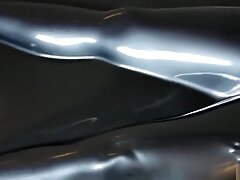 Vacbed lube with vibrator orgasm