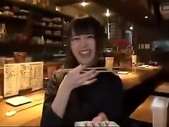 Momo Ichinose in bar