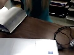 Ginger Banks Almost Caught Naked in the Library