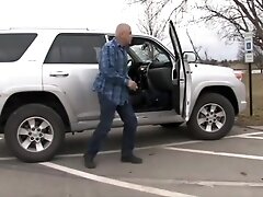 Busty blonde wrap gagged struggles