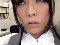 Fabulous Japanese whore Mikuri Kawai in Crazy Facial, Threesomes JAV clip