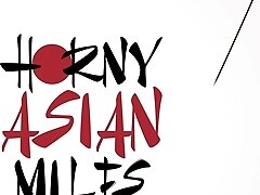 A horny Asian MILF who weighs only 98 pounds