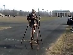 Sexy Golden-Haired Russian Step mother I'd like to fuck Posing Outdoors