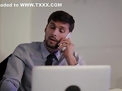 Steamy office affair with the magnificent busty Barbara
