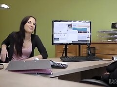 LOAN4K. Nice Kristy gives vagina and ass for fucking to loan agent