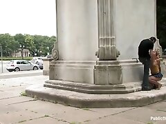Flexible Redhead Is Bound And Stripped Naked In Public - PublicDisgrace