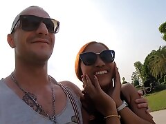 Cute Asian teen 18+ amateur homemade porno after a day out sightseeing