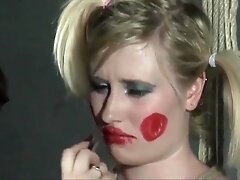 Bizarre lesbian bondage and blonde fetish model Satine Spark
