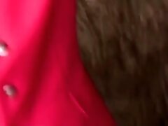 Mature Step mom piss and masturbation with monster dildo
