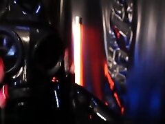 Black And Red Heavy Rubber Latex With Gas Mask