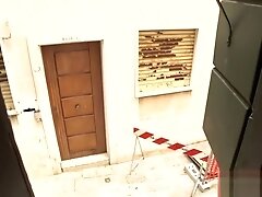 Naughty orgasm at windows in Venice Italy strangers walking around