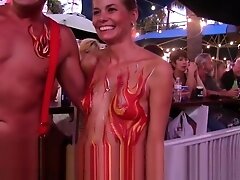 Raunchy Street Flashing Sluts at Fantasy Fest 18