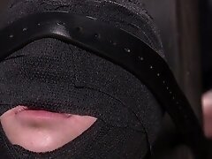 Sensory deprivation bitch caned