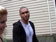 Kamali in horny blonde lass gets fucked in the park