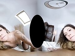 Nikki Montero in Black and White Shemale VR Porn Video - VRBTrans