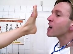 Footjob for two