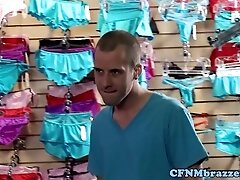 Tattooed femdoms jerking cumshot from sub