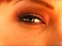 Gorgeous red head babe anal and swallow