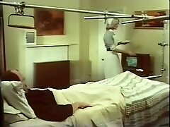 Blonde bitch in a hot vintage threesome with two guys