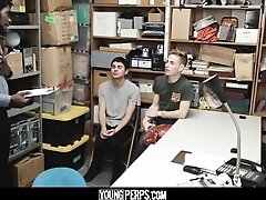 YoungPerps - Hung Security Guard Sticks His Big Black Cock Inside Two Young Perps
