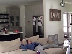 Hidden wife mast on couch