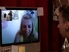 Blonde Lexi Belle was feeling horny so she hit up Voodoo on the internet to Fucks A Guy She Met Online