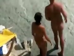 Amateur group beach sex