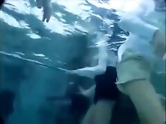 Asian uniform wetlook swim