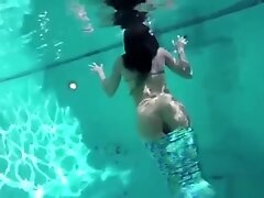 Mermaid Adriana Chechik assfucked by the pool