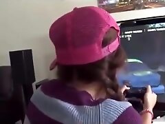 Lizzie Tucker fucked while playing console game