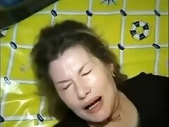 FRENCH CASTING - preggo honey blond older Step mother i'd like to fuck
