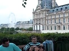 Hot threesome fuck happened outdoors