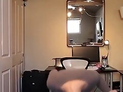 college girl with big tits dances on webcam