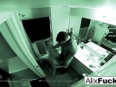 Alix Lynx : Alix gets a good fucking in a tight bathroom