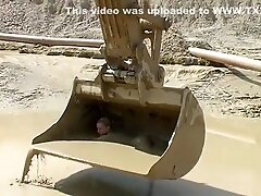 swimsuit mud shovel