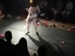 Naked on the stage