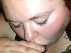 BBW Throat Massages BBC While Her Man's At Work